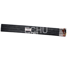 China Flat Flexible Traveling Cable for Crane or Conveyor in Black Jacket ECHU FLAT CABLE supplier