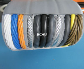 China Flat Flexible Traveling Cable for Elevator with CE certificate TVVBG  with Special PVC Jacket supplier