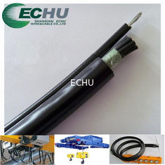 China Flexible Round Traveling Control Cable for cranes or other appliances RVV(1G) 6Cx1.5SQMM in black colr supplier