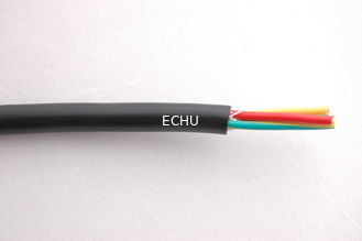 China CE cert PVC data cable with tinned copper braid LiYY, LiYCY 8Cx0.34sqmm in black color supplier