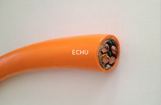China Special Cable for Drag Chains TRVV 4Cx4sqmm for machine or equipments bending frequently in Orange Color supplier
