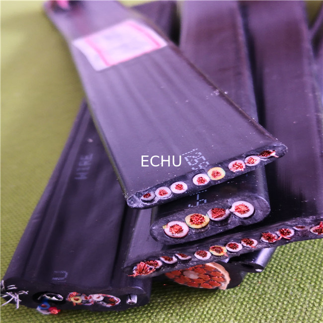 Composite Flat Flexible Traveling Cable for Crane or Conveyor H07VVH6F