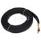 Flat Flexible Traveling Cable for Crane or Conveyor 4core Black Jacket supplier