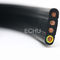 Flat Flexible Traveling Cable for Crane or Conveyor in Black Jacket  450/750V supplier