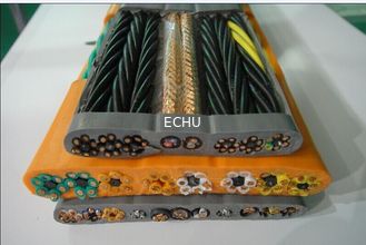 China Flat Traveling TV Cable for Elevator with CE certificate TVVBPG in bunch core Type with Special PVC Jacket supplier