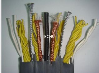 China Flat Flexible Traveling Cable for Elevator with CE certificate TVVBG  with Special PVC Jacket in grey  color supplier