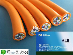 China Round Shield Cable for Electrical Apparatus RVV type with CE certificate in Orange Color supplier