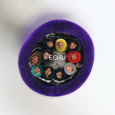 China Special Cable for Drag Chains EKM71373  4G4 with Shield for machine or equipments bending frequently in purple color supplier