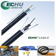 China Flexible Round Traveling Control Cable for cranes or other appliances RVV(1G) 10Cx0.75SQMM in black colr supplier