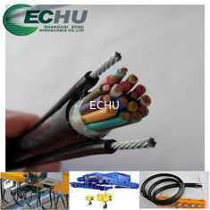 China Flexible Round Traveling Control Cable for cranes or other appliances RVV(2G) 12Cx0.75SQMM in black colr supplier