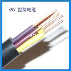 China PVC Insulation Hard Copper Conductor  Round Control Cable KVV 450/750V in black color Jacket supplier