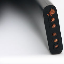 Good price Flat Flexible Traveling Cable for Crane or Conveyor 6core Black Jacket online