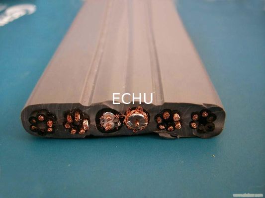 Good price ECHU Flat Flexible Traveling Cable for Elevator with CE certificate TVVBP24x0.75+1x2Px0.75+TV with Special PVC jacket online