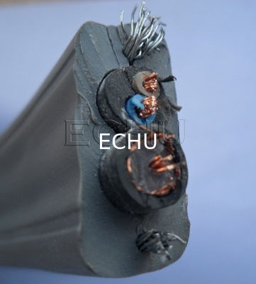 Good price Flat Flexible Traveling Elevator Cable with TV Camera Cable in Grey Color online