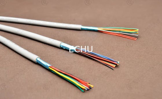 Good price CE cert PVC data cable with tinned copper braid LiYY, LiYCY 10Cx0.5sqmm in Grey color online