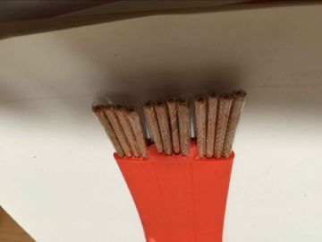 Good price Flat Flexible Traveling Cable for Crane or Conveyor 12 core Orange Jacket with each core shield online