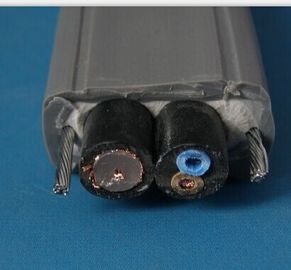 Good price Flat Traveling Cameral Cable for Elevator with CE certificate TVVBG  with Special PVC Jacket in grey  color online