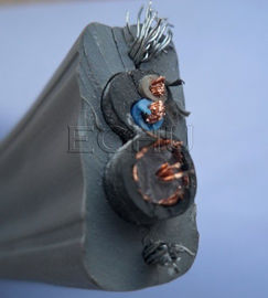 Good price Flat Flexible Traveling Elevator Cable with TV Camera Cable in Grey Color online