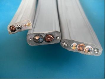 Good price Flat Flexible Traveling Elevator Cable with TV Camera Cable in Grey Color online